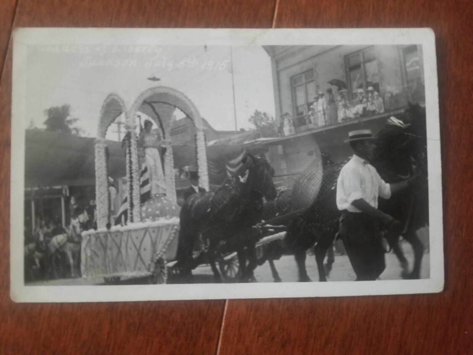 1915 Jackson California 4thof July Parade Real Photo Postcard RPPC Amador County
