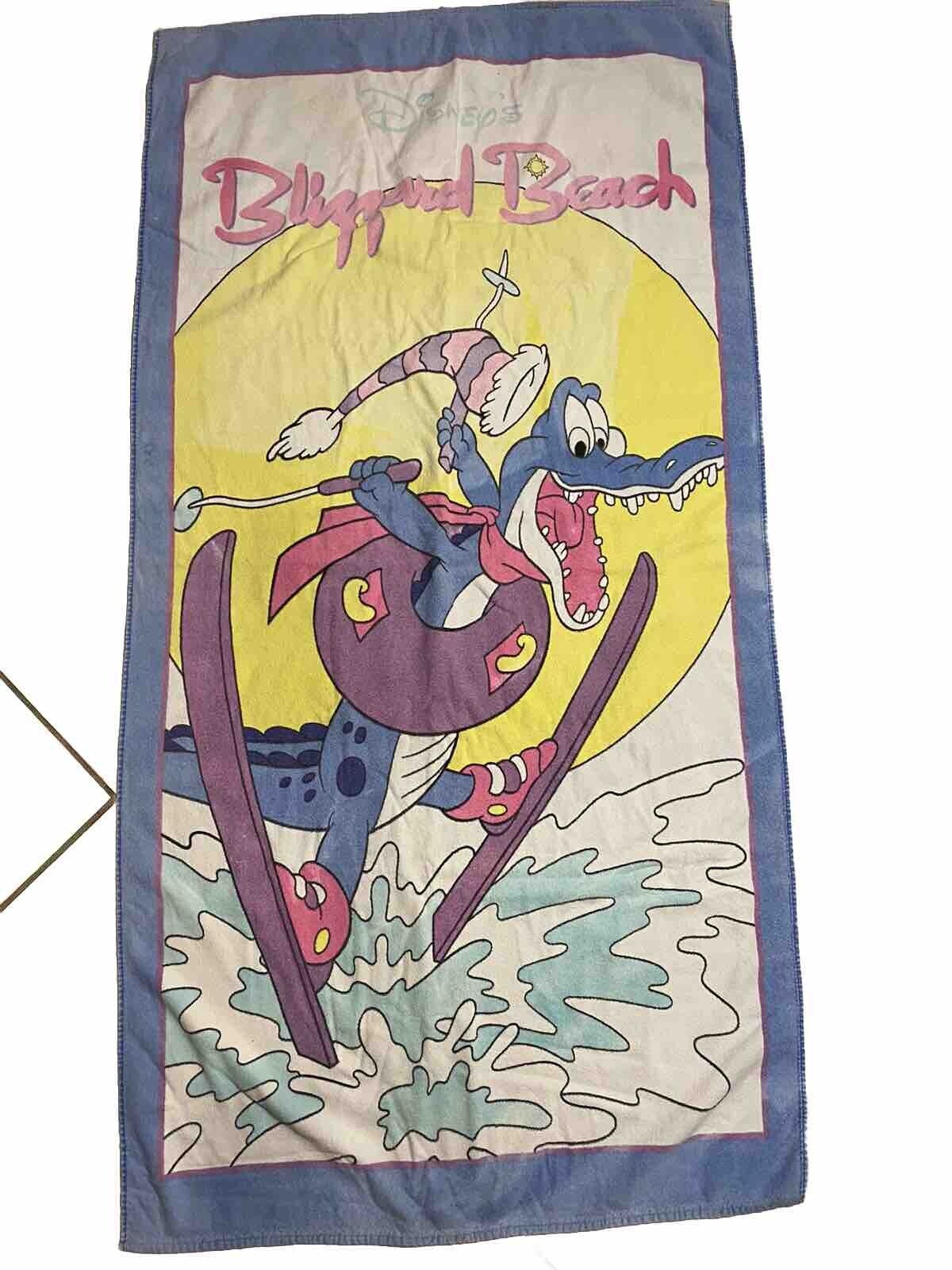 Vintage Disney World Blizzard Beach Towel Summit Plummet 1990's