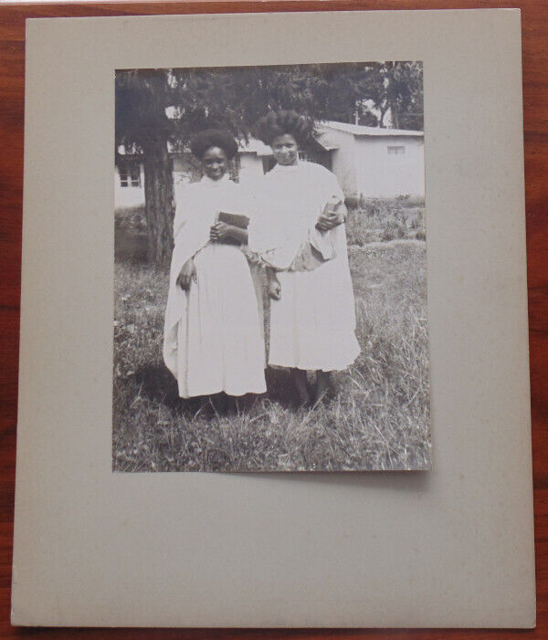AFRICA AFRICAN ETHIOPIAN BIBLE WOMEN WOMAN PRESS PHOTO 1930\'s-40\'s?? ORIGINAL