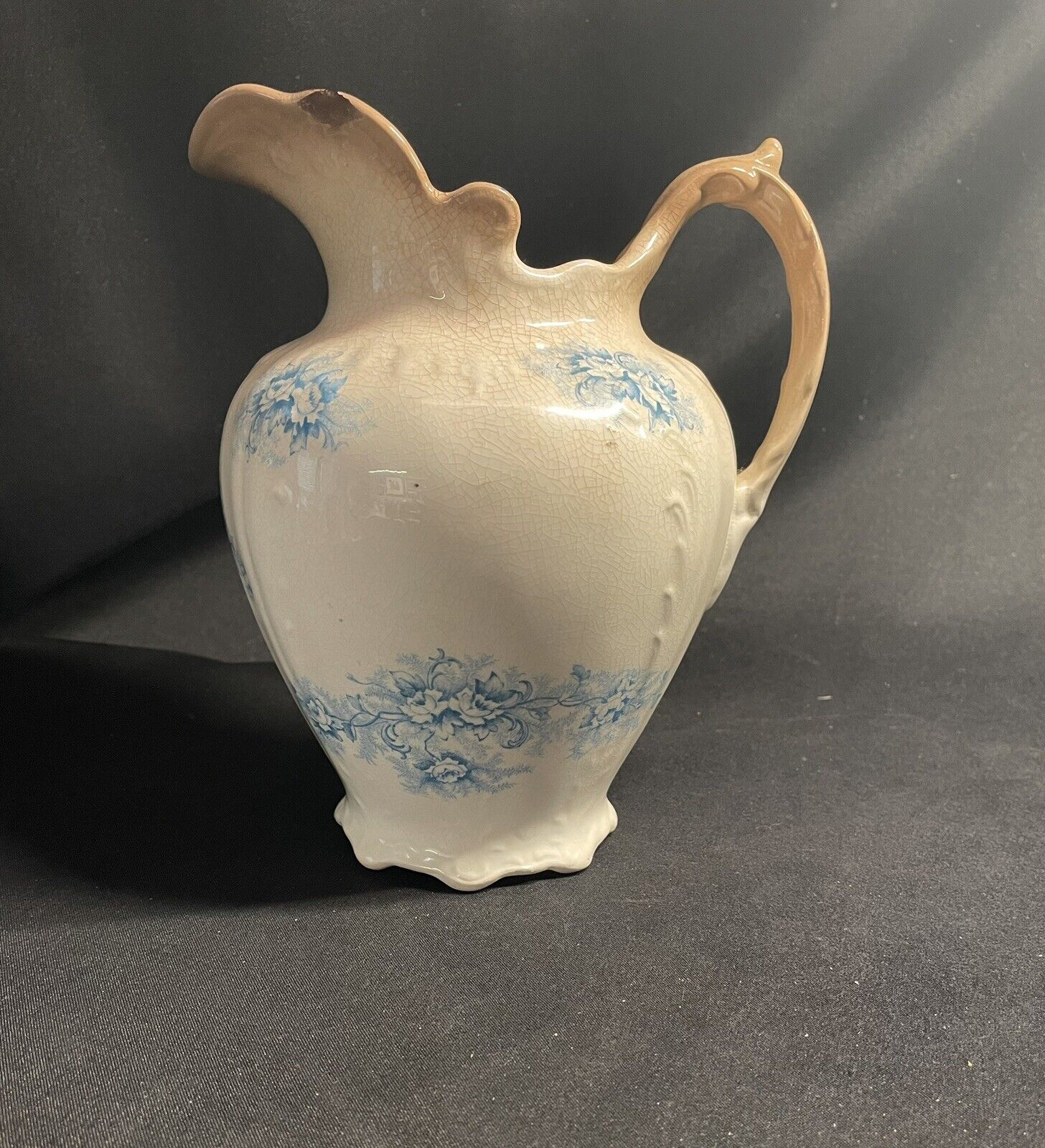 Antique Smith Phillips Semi Porcelain Pitcher