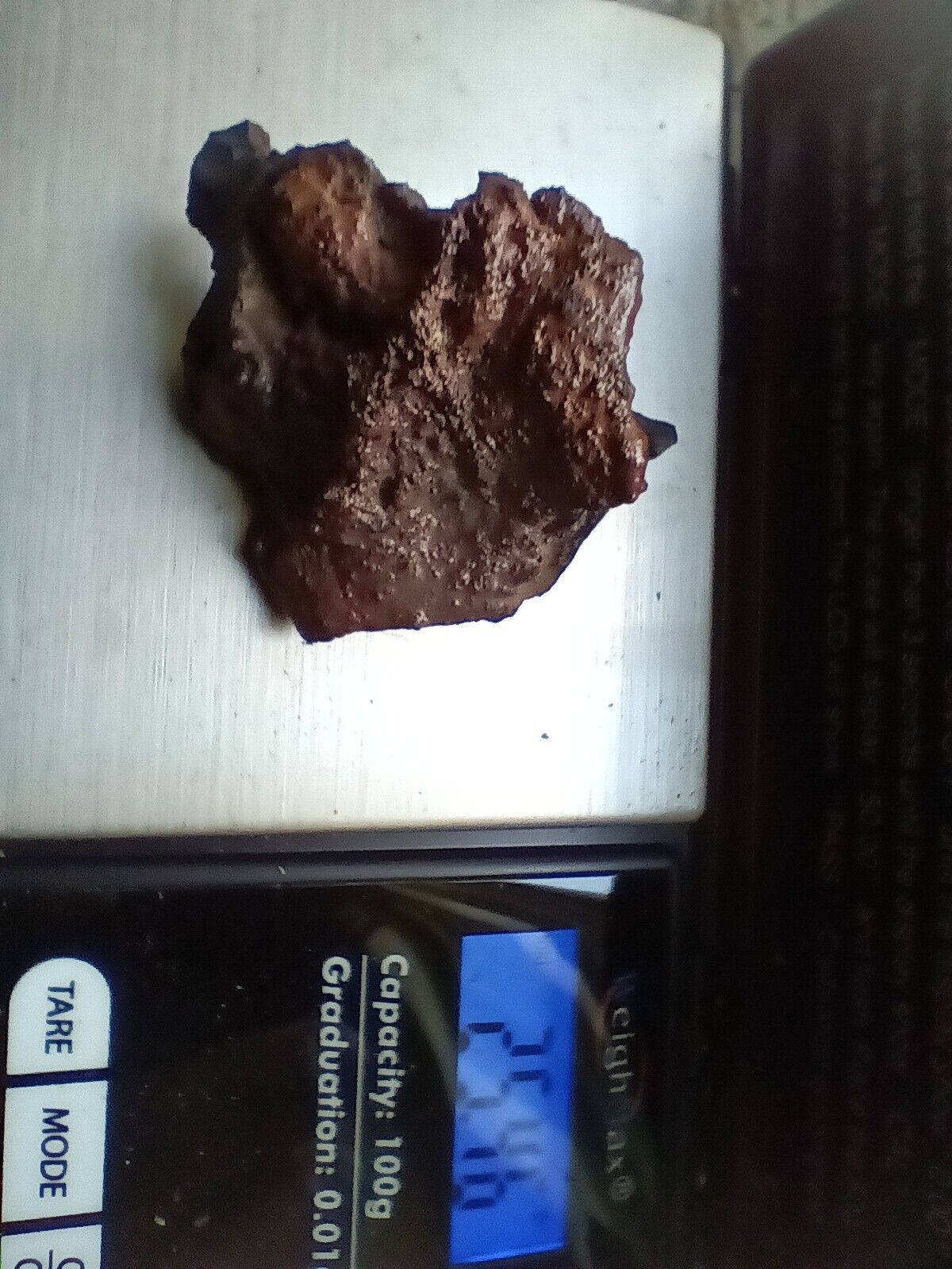 Lunar Basalt Meteorite. Very Very Rare. Found Out Of Lake Michigan.  25grams 