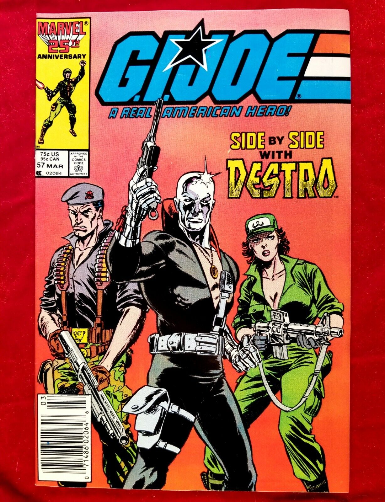 1986 G.I. Joe #57 Newsstand NM DESTRO App Duke Cover Comic 80s vtg key VIBRANT 