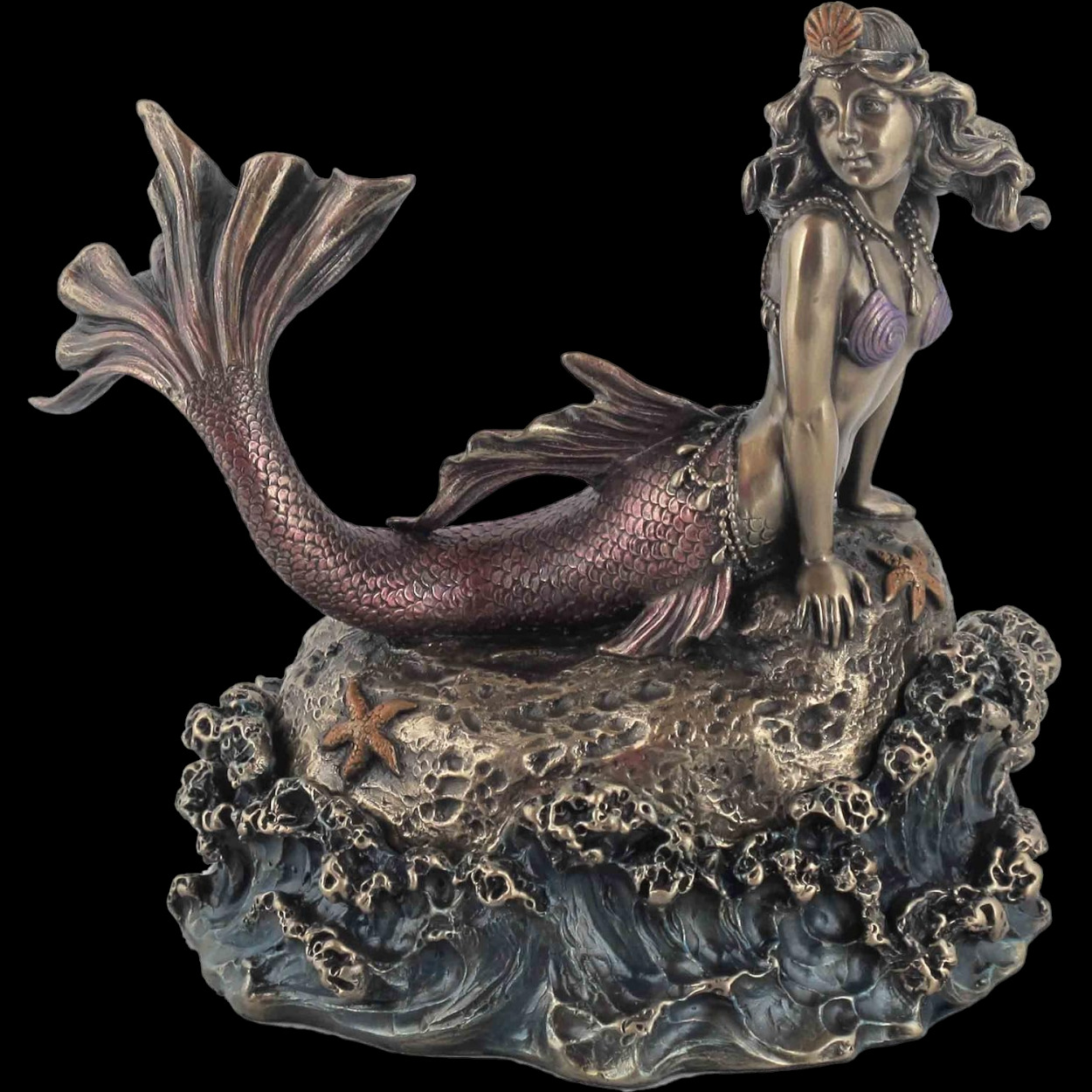 BOX WITH A MERMAID ON A ROCK VERONESE WU76130A4