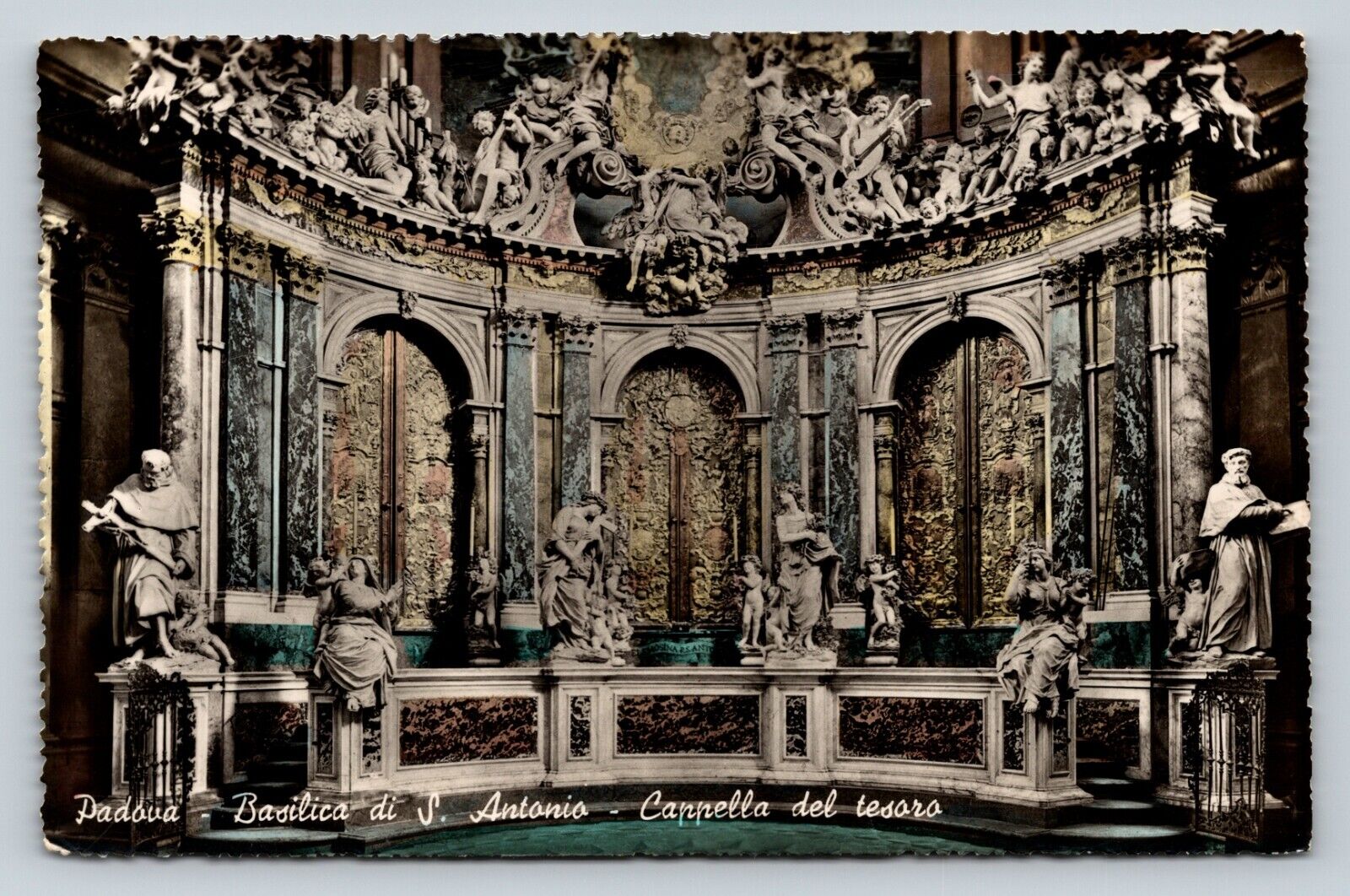 VINTAGE RPPC Photo Postcard: Basilica del Santo Catholic Places Of Worship 