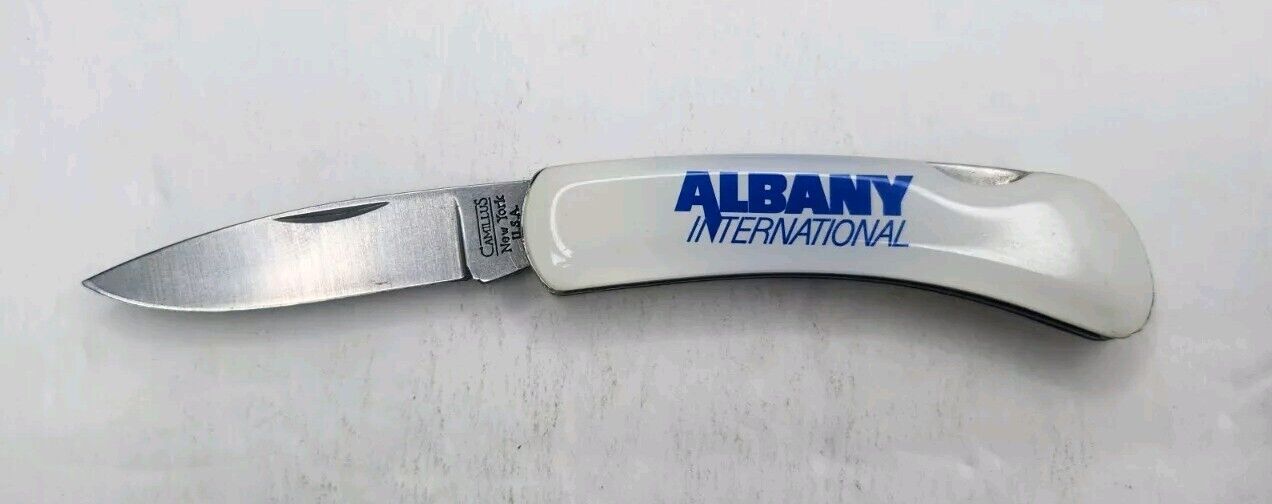 Vintage Camillus Silver  Pocket Knife Model 864 Ad Albany International