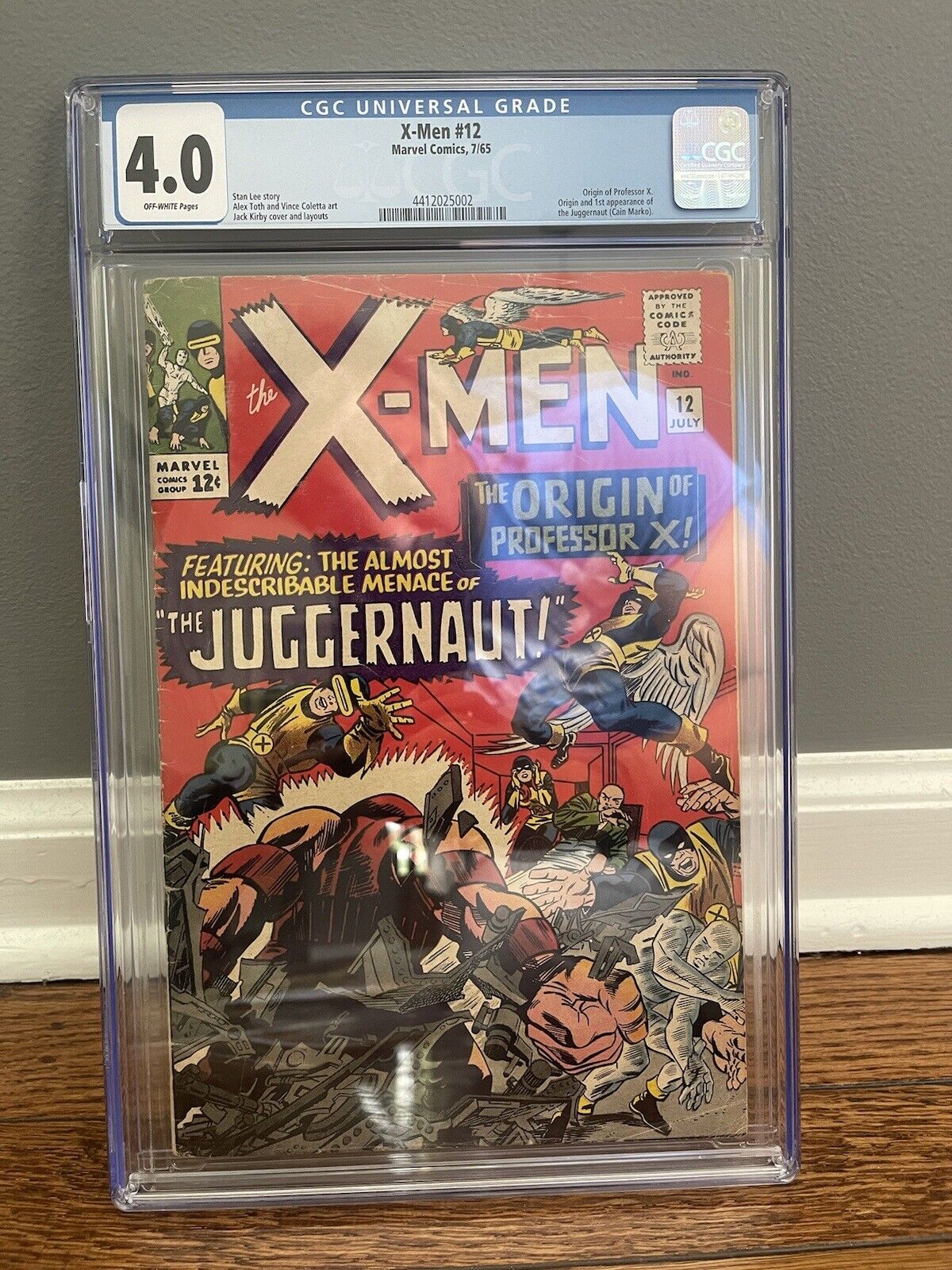 X-Men #12 CGC 4.0 Off White Pages First Appearance Of The Juggernaut Marvel 1965