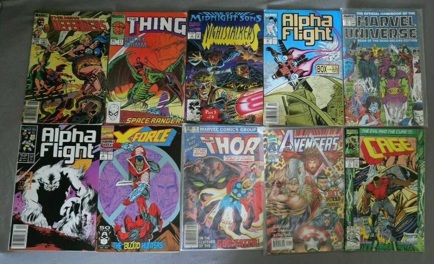 LOT of 10 Marvel Comics Incl. Avengers #1 & MORE 1982-1996 All F/VF