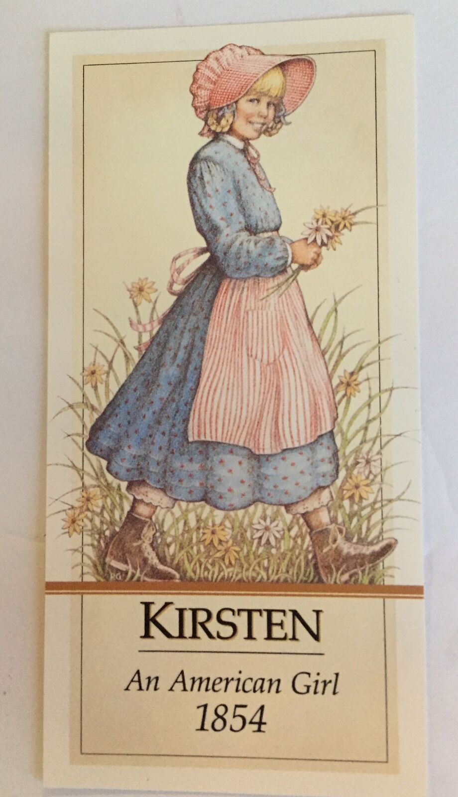 Retired Bookmark American Girl Doll Kirsten Pleasant Company