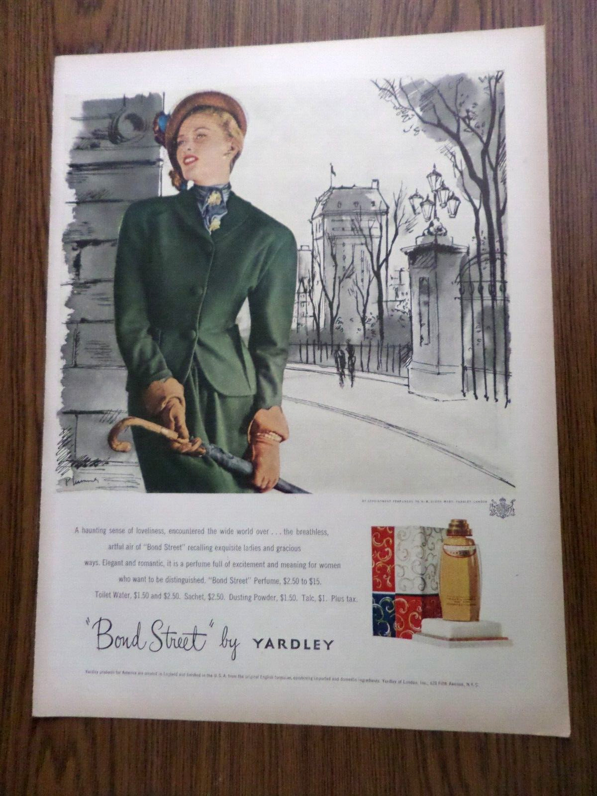 1948 Yardley Perfume Ad Bond Street 1948 Monarch Finer Foods Ad Luke & Lucy