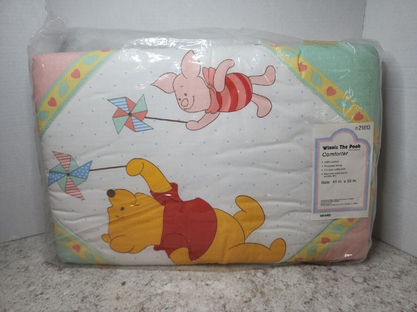 Disney Winnie The Pooh Vintage Comforter Sears USA Sealed In Plastic