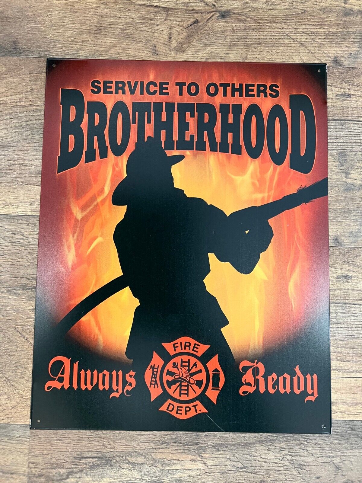 Firefighter Metal Sign 16\