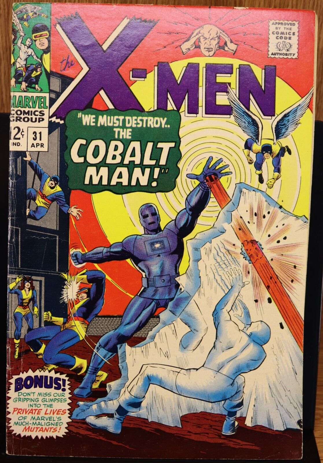MARVEL COMICS X-MEN #31 (1967) - 1ST APPEARANCE OF COBALT MAN -