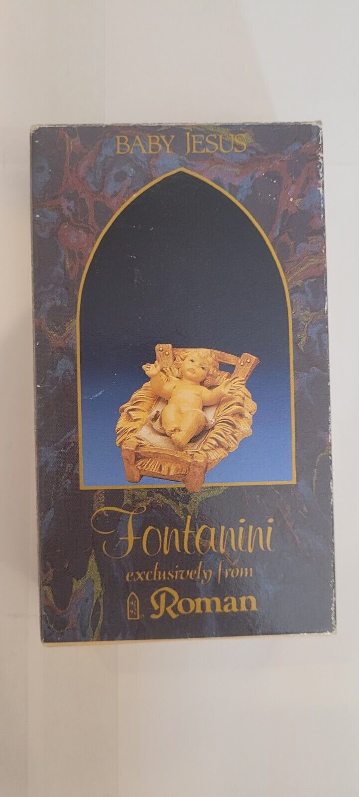 Fontanini The Nativity Collection #72513 Baby Jesus Figure & Cradle 1991 W/ Box