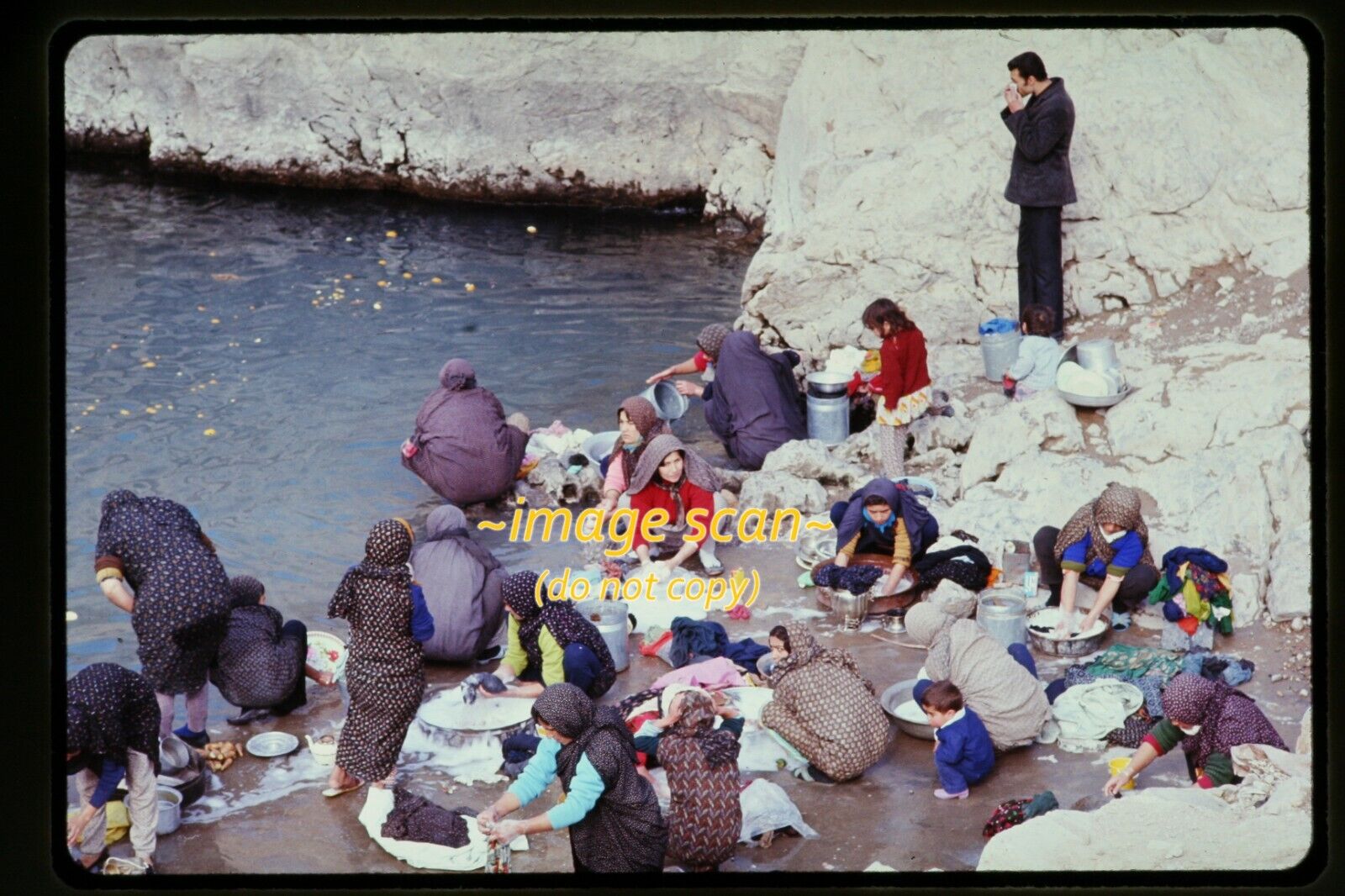 People at Tehran, Iran in early 1970s, Original Slide aa 24-16b