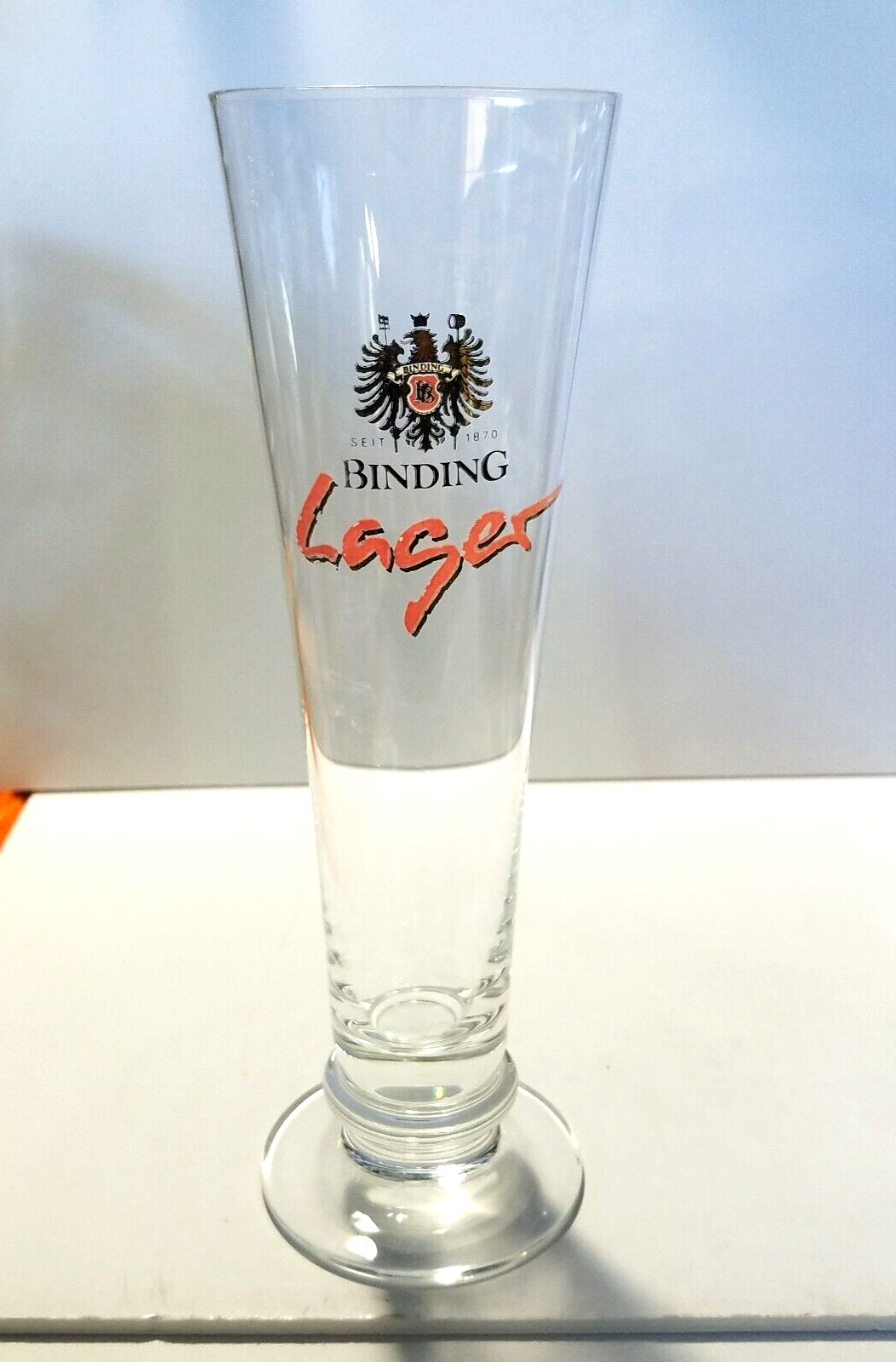Binding Lager Bier Seit 1870 .2 Liter Glass Pilsner Style