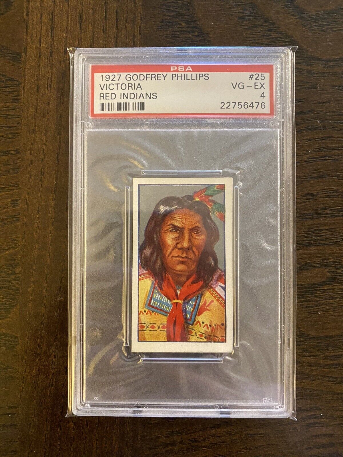 1927 Godfrey Phillips Victoria Red Indians Psa 4 