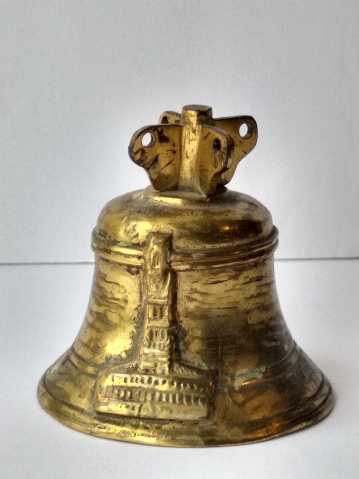 BRUGGE Brass Bell ANTIQUE Souvenir Stamped 