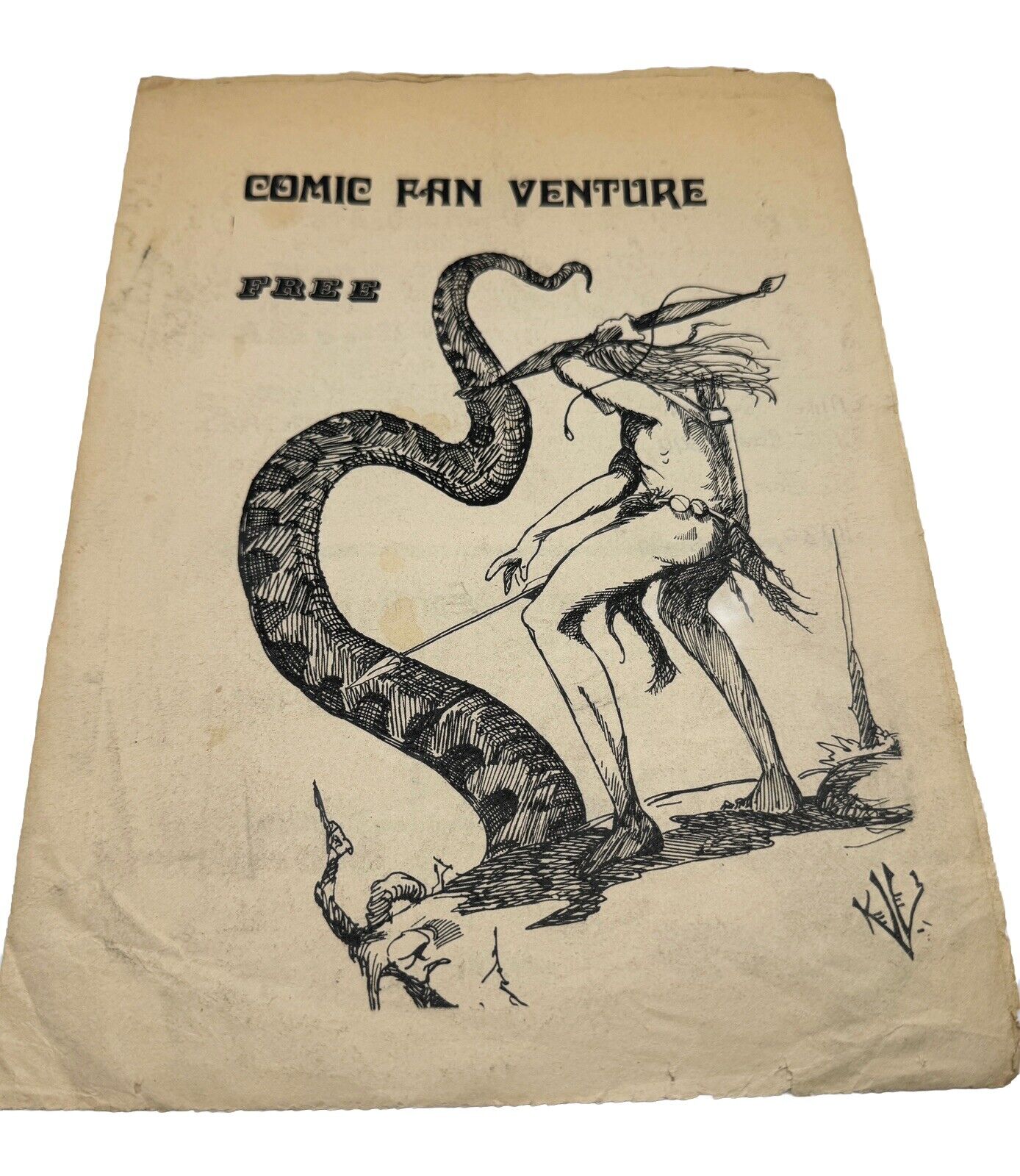 Comic Fan Venture (c.1970\'s) Canadian Fanzine Newsletter Free Handout