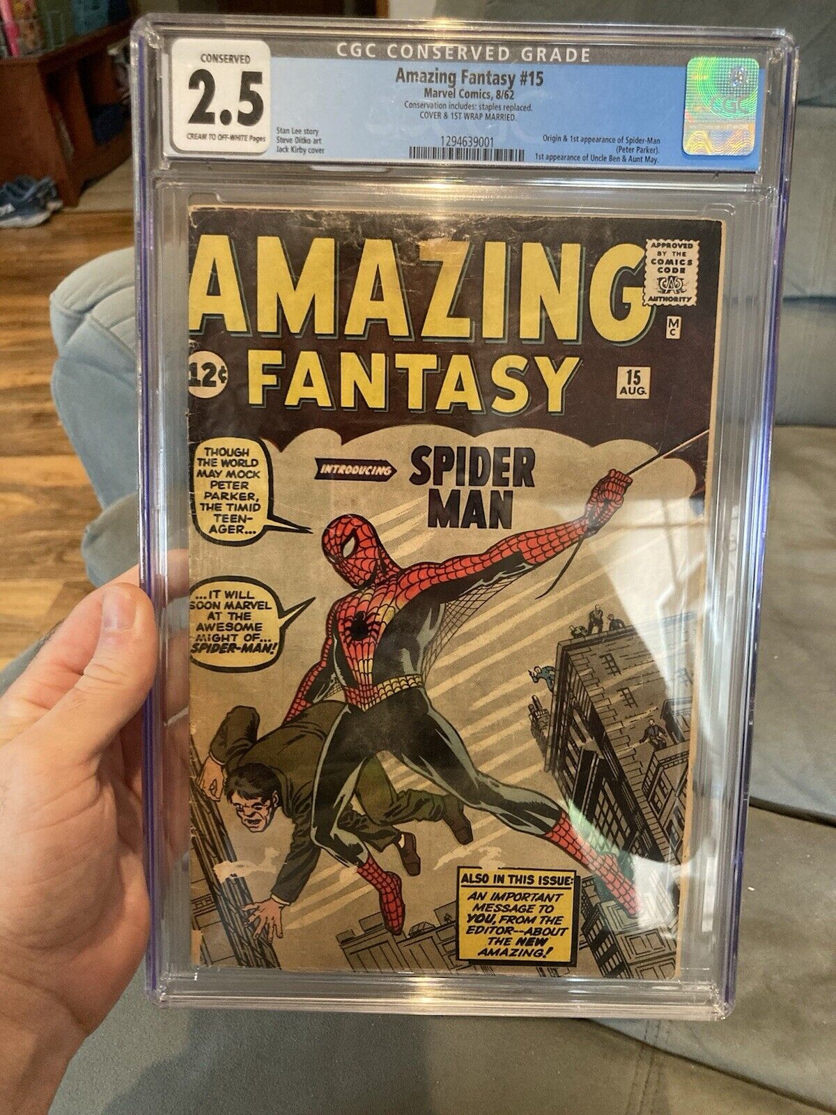 Amazing Fantasy 15 Conserved 2.5 CGC ASM Ann 1 4.5 CGC Ultimate Fallout 4 9.6cgc