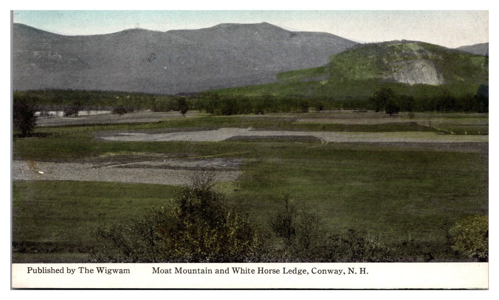 ANTQ Moat Mountain and White Horse Ledge, Landscape, Conway, NH Postcard