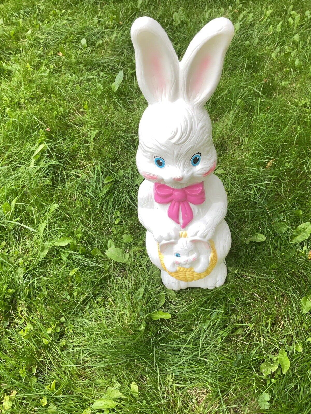 VINTAGE EMPIRE BLOW MOLD EASTER BUNNY 21” TALL 