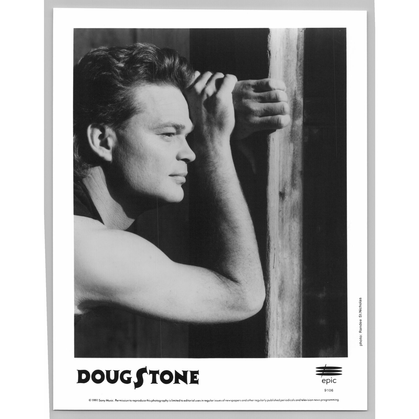 Doug Stone American Country Singer Songwriter 80s-90s Glossy Music Press Photo