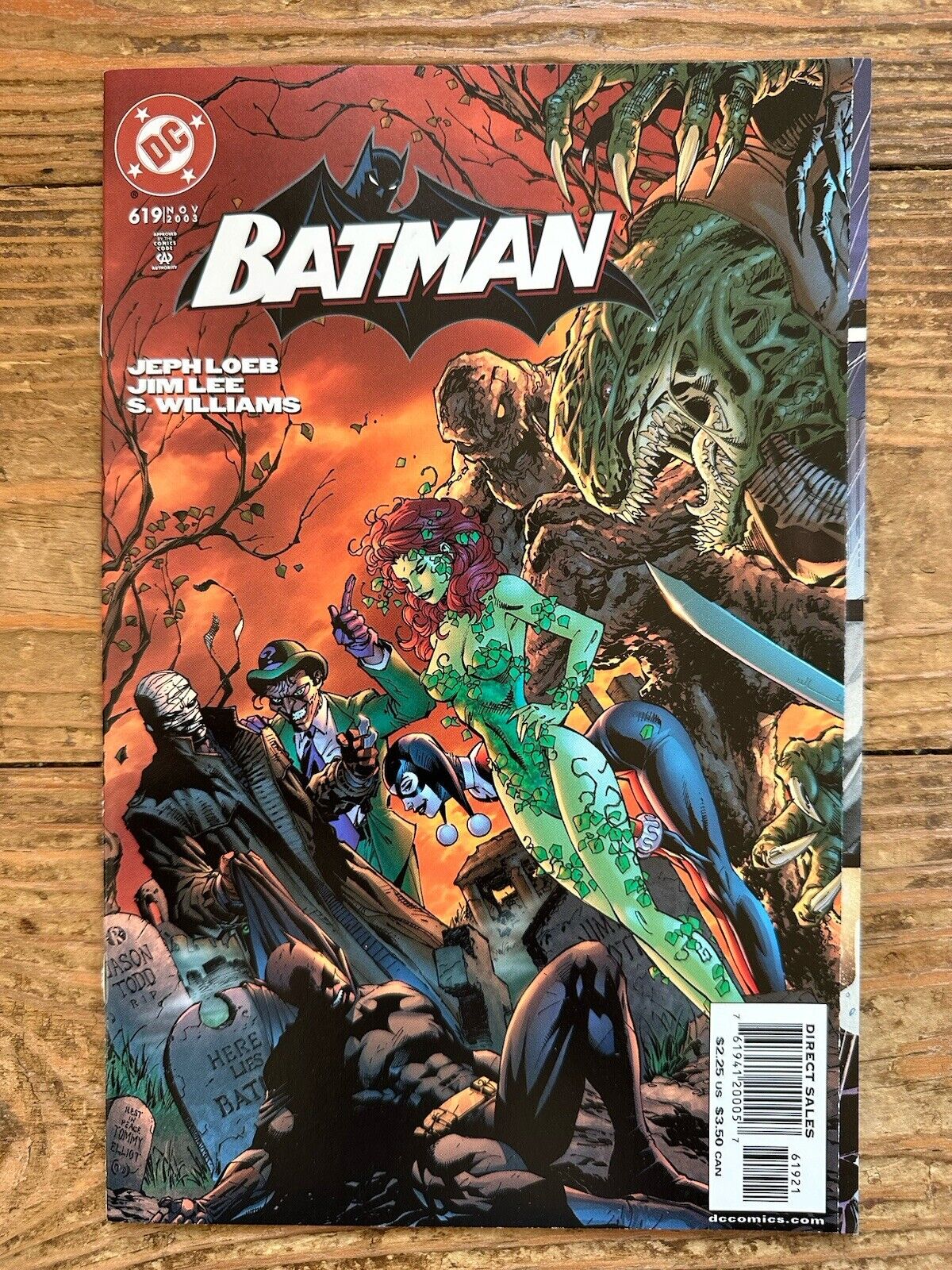 Batman 619 VF/NM 9.0 Jim Lee Variant Tri-Fold Villains Cover 2003 Modern Age DC