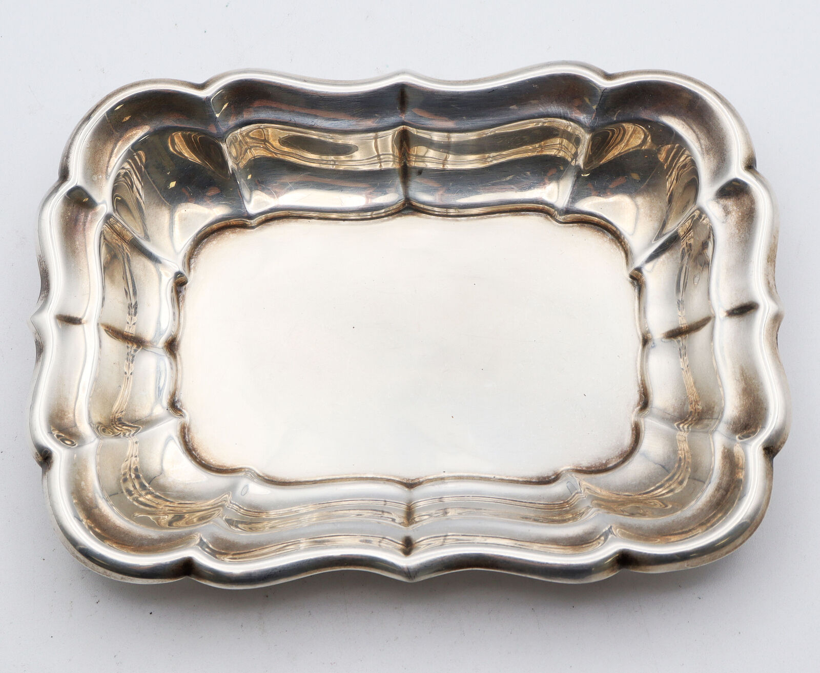 Vintage Cartier Windsor Sterling Silver Chippendale Tray 7x5” NO MONO