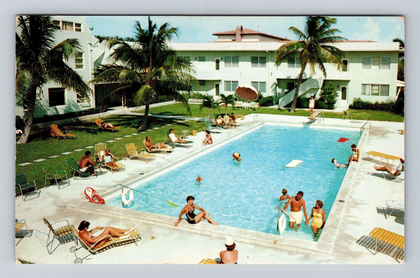 Ft Lauderdale FL-Florida, El Clair Apartments Advertising Vintage c1953 Postcard