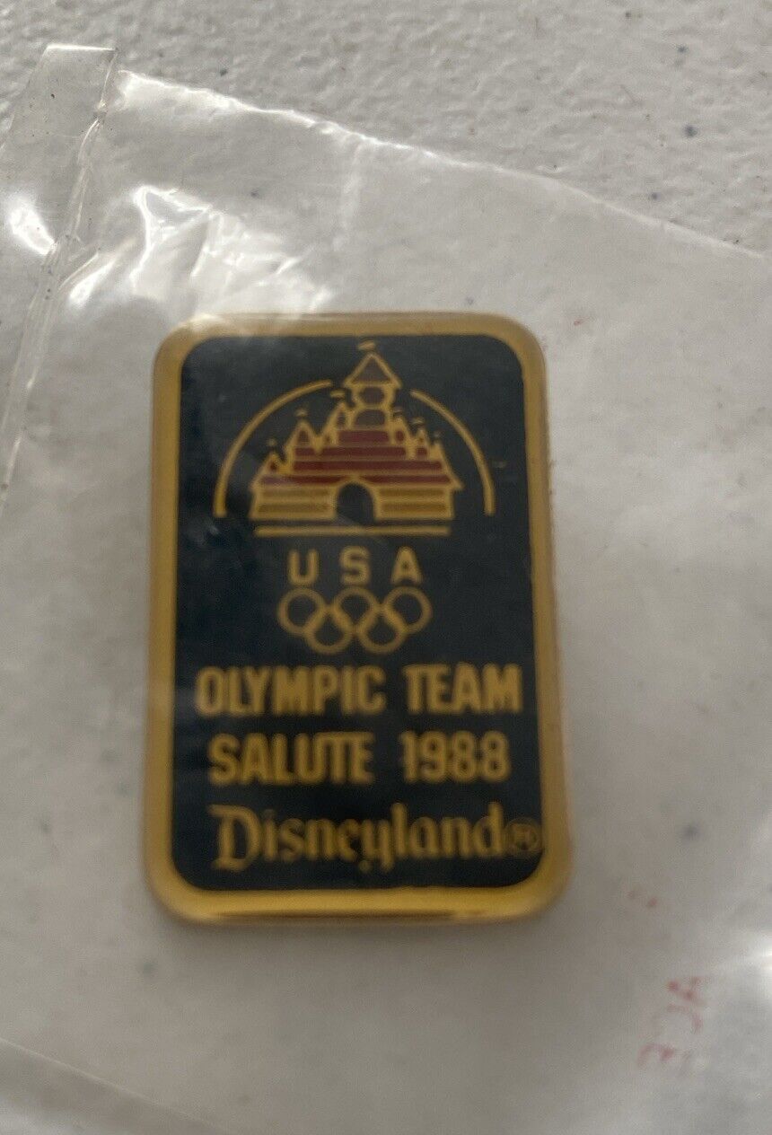 DISNEYLAND OLYMPIC TEAM SALUTE 1988 - SLEEPING BEAUTY CASTLE LOGO Pin