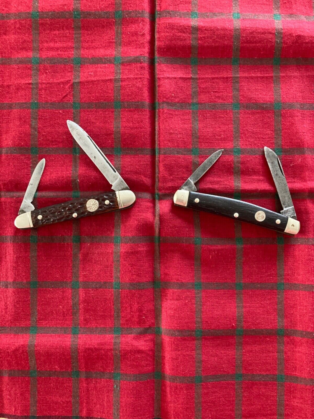 Two Vintage Boker 2-Blade Pocket Knives Made in Germany/USA