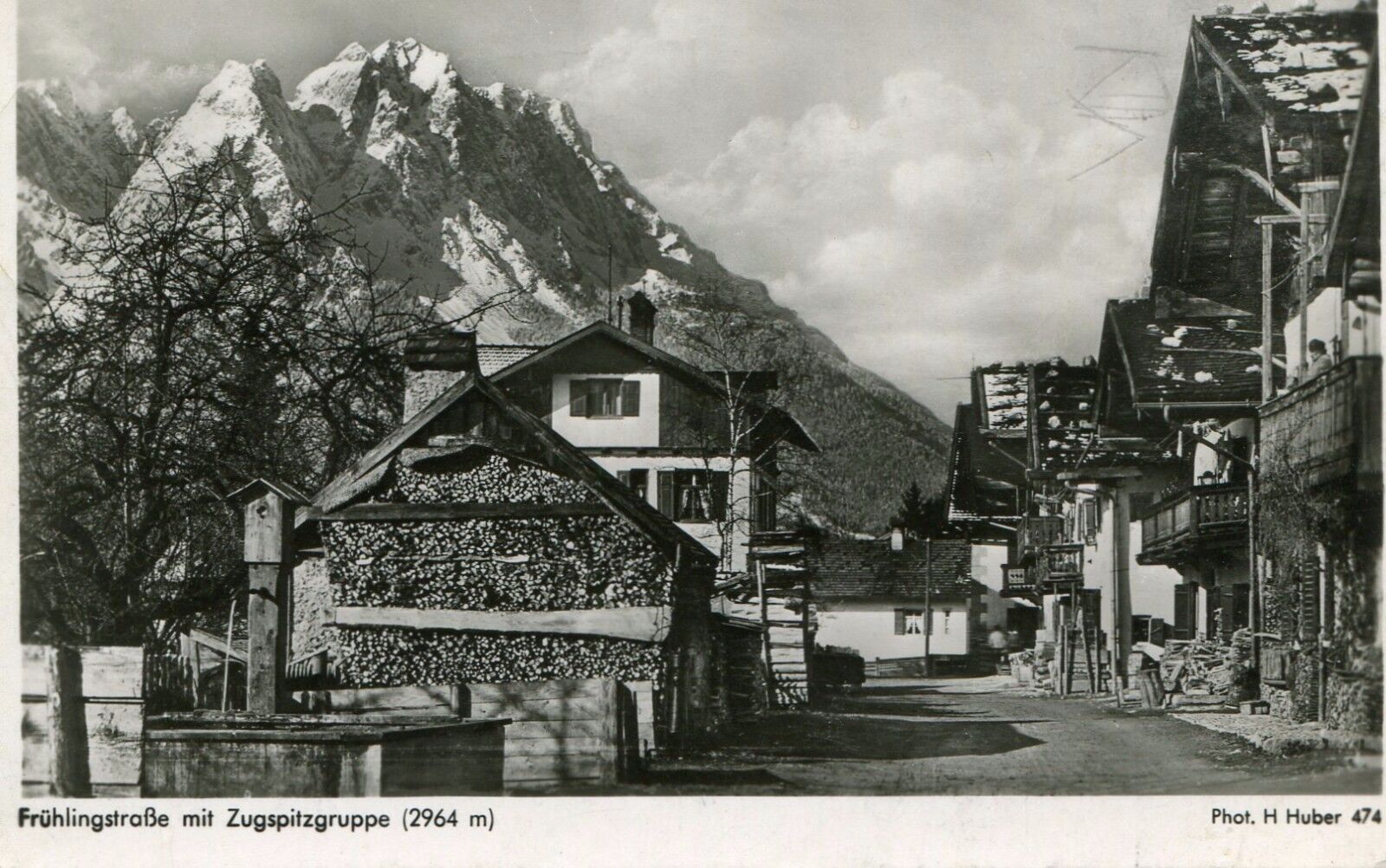 Germany AK Garmisch-Partenkirchen 82467 1952 Cover  10 pf Postal Horn postcard