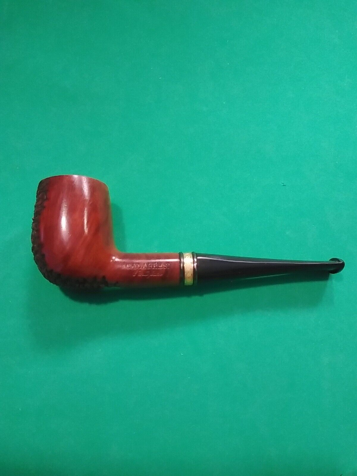 Calabresi Italian made briar new unsmoked Smaller Billiard shape. Close out.