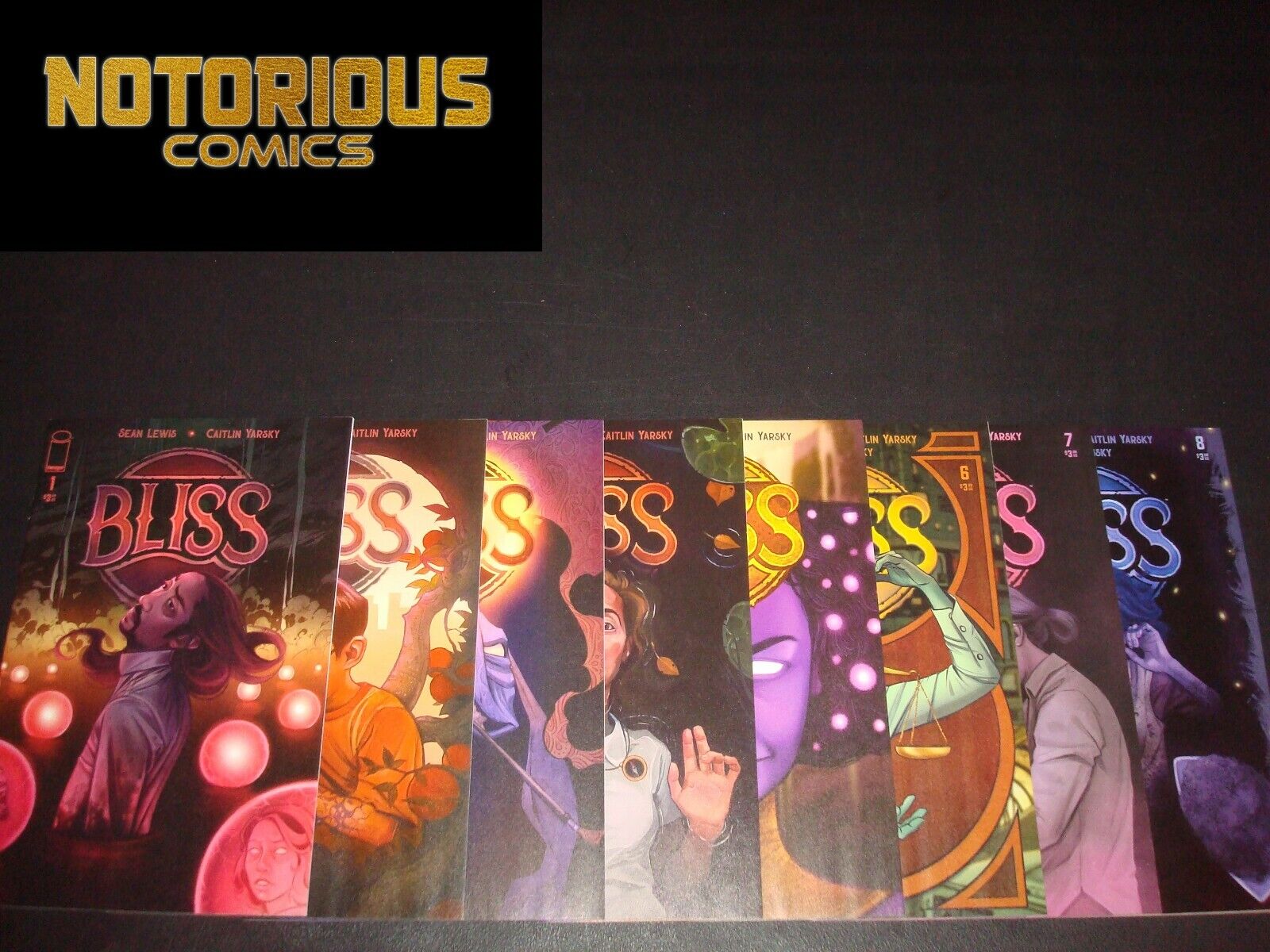 Bliss 1-8 Complete Comic Lot Run Set Image Sean Lewis Collection