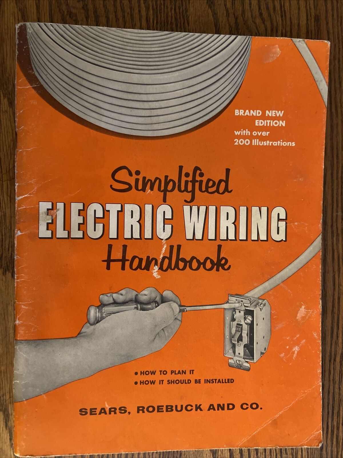 1957 Sears Simplified Electric Wiring Handbook - Plan & Install Fully Ilustrated
