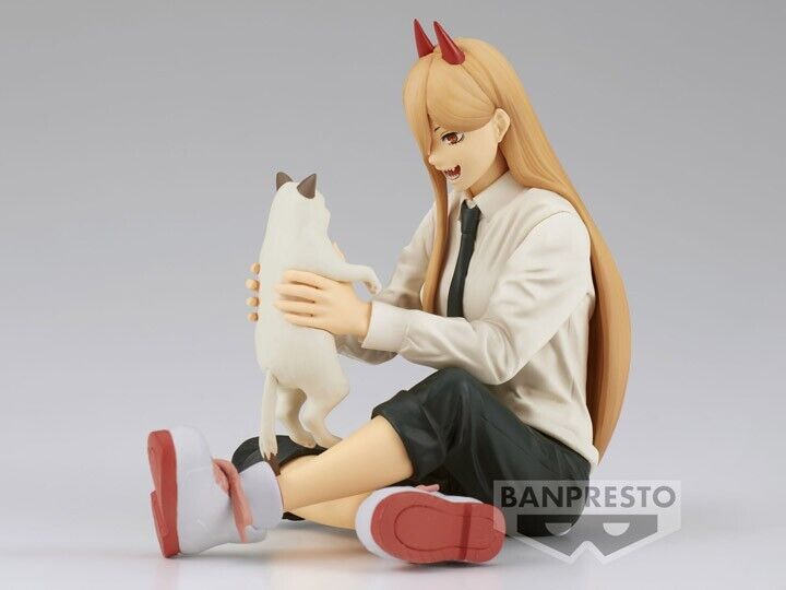 Chainsaw Man Anime Figure Break Time Collection Vol.2 Power Meowy cat sitting