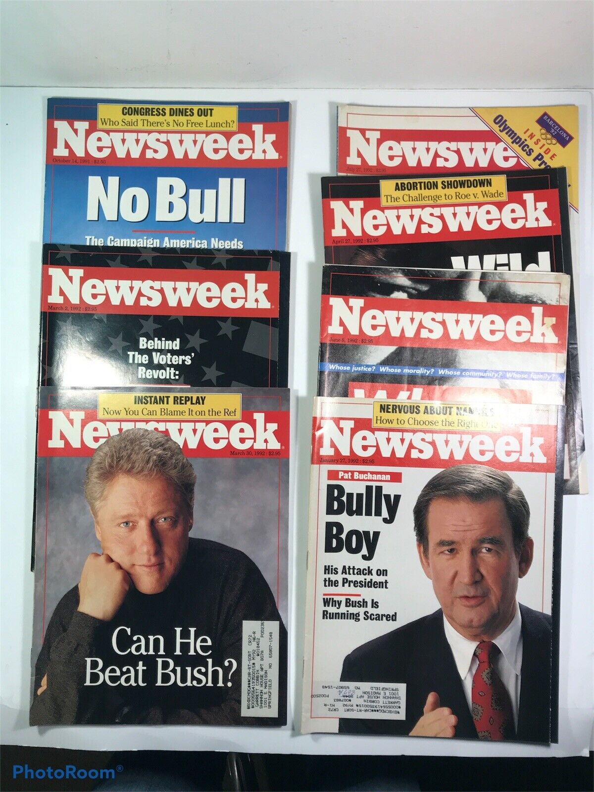  1992 Election issues Newsweek Magazines Lot of 7 E06