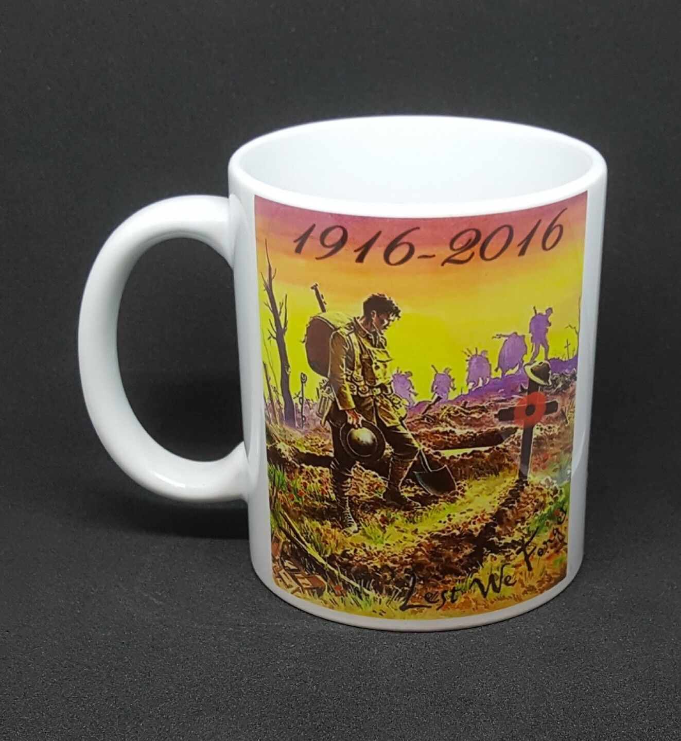 SOMME WORLD WAR ONE COFFEE MUG 1916-2016 BATTLE REMEMBRANCE COMMEMORATION GIFT
