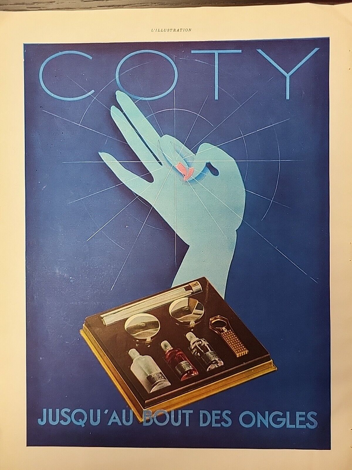 City Mail Polish 1930 L\'illustration Magazine Print Advertising FRENCH Color