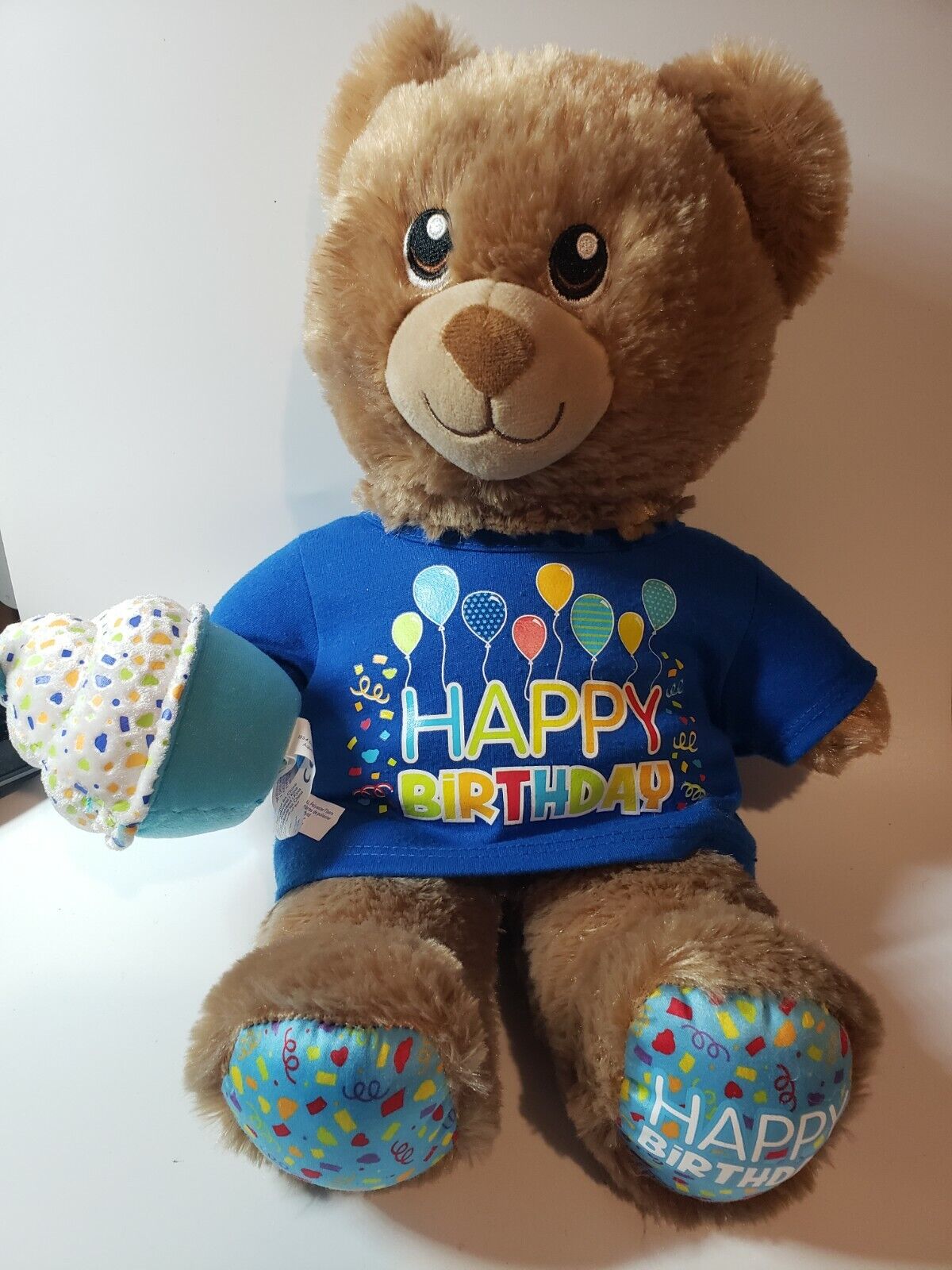 Build A Bear Happy Birthday Brown Teddy Bear Plush 15\