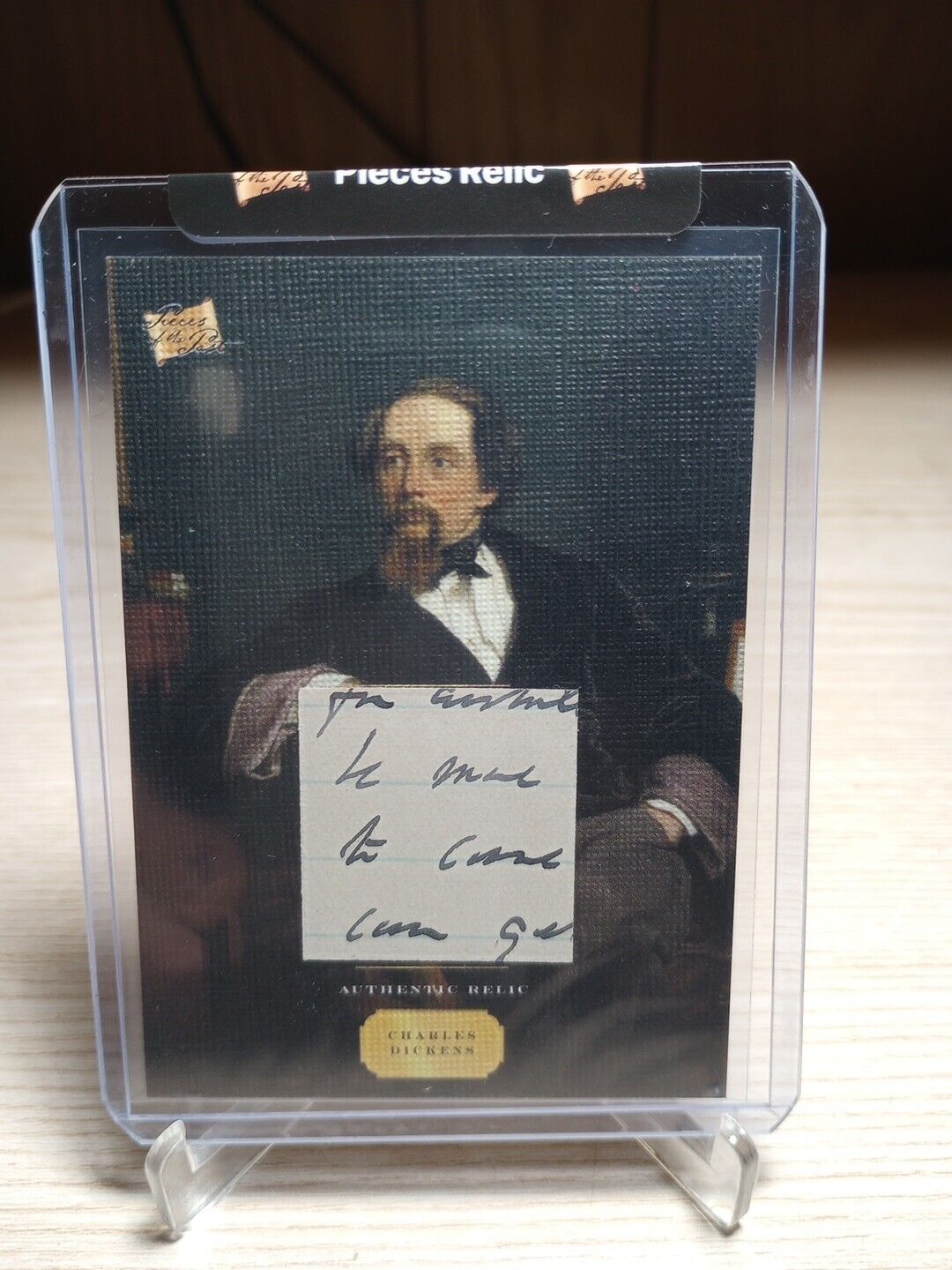 Charles Dickens Handwritten Relic Card 2023 Pieces Of The Past #CD2 (a)