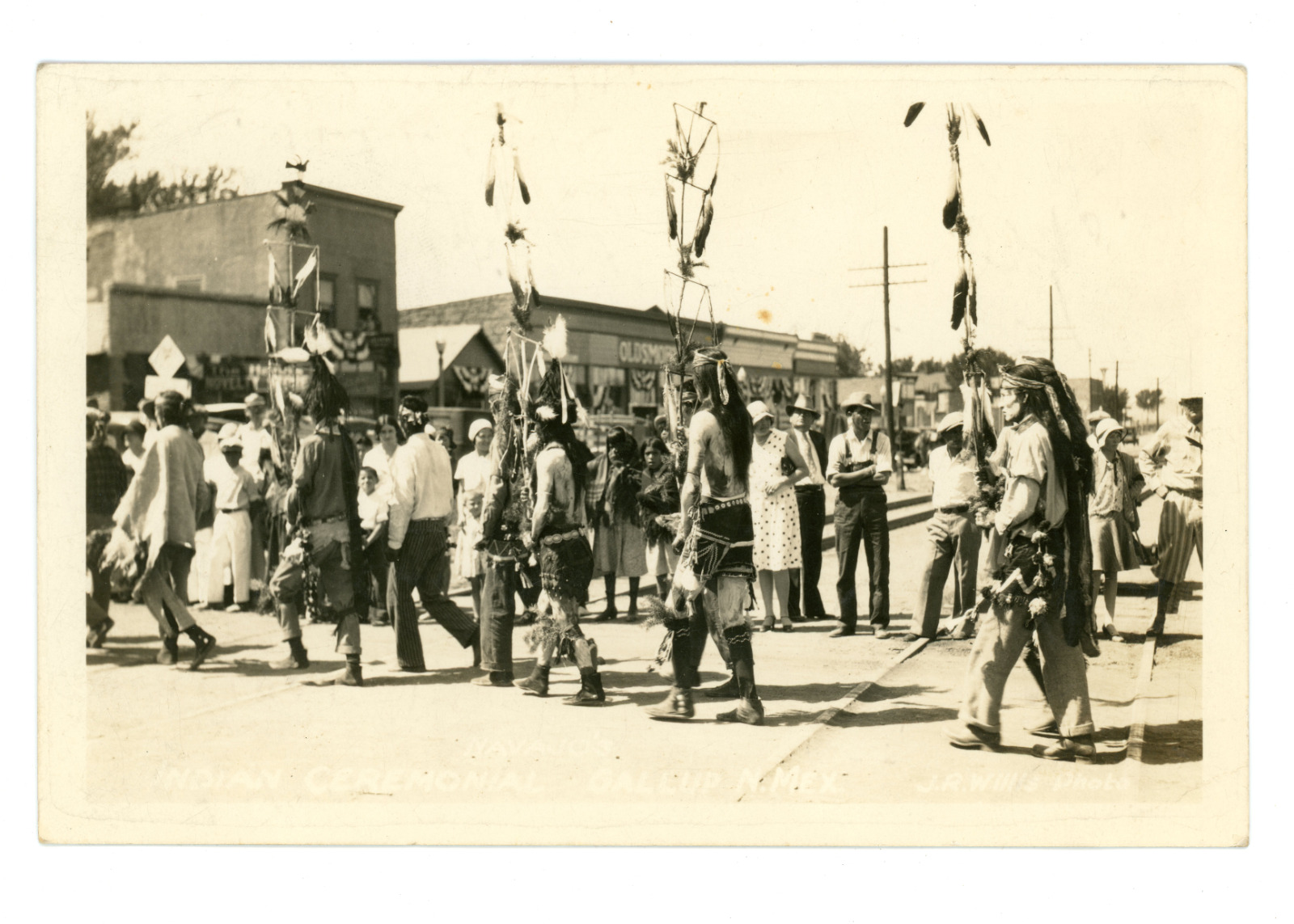 RPPC Navajo in Gallup New Mexico 1930 JR Willis Photo Postcard Native American