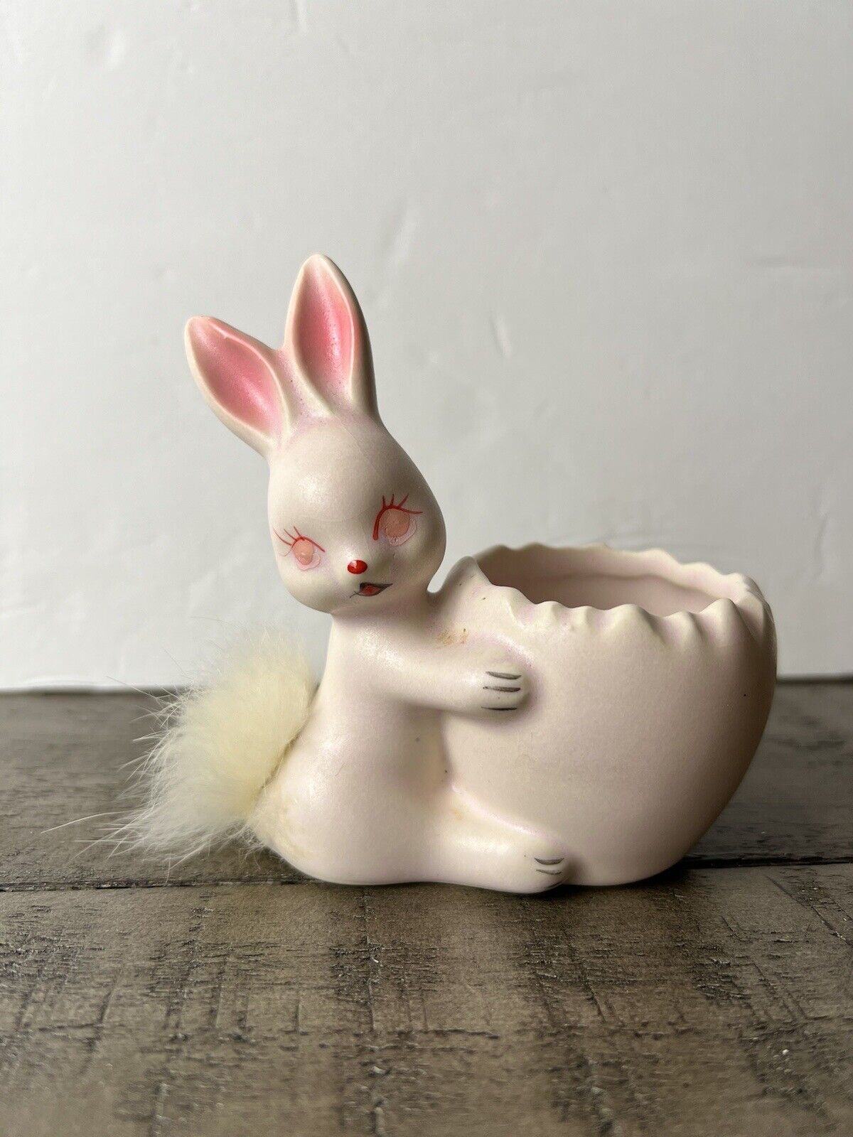 Vintage National Potteries Co. (NAPCO) Easter Bunny Mini Planter