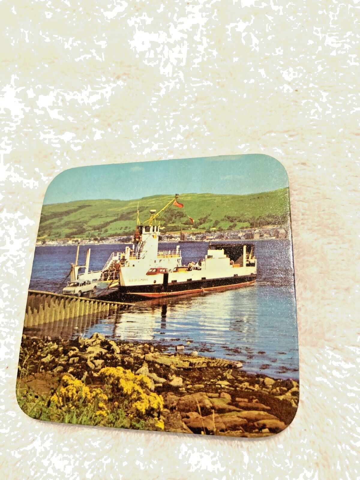 Erskine Ferry In Scotland Coaster Cardboard 3 1/4\