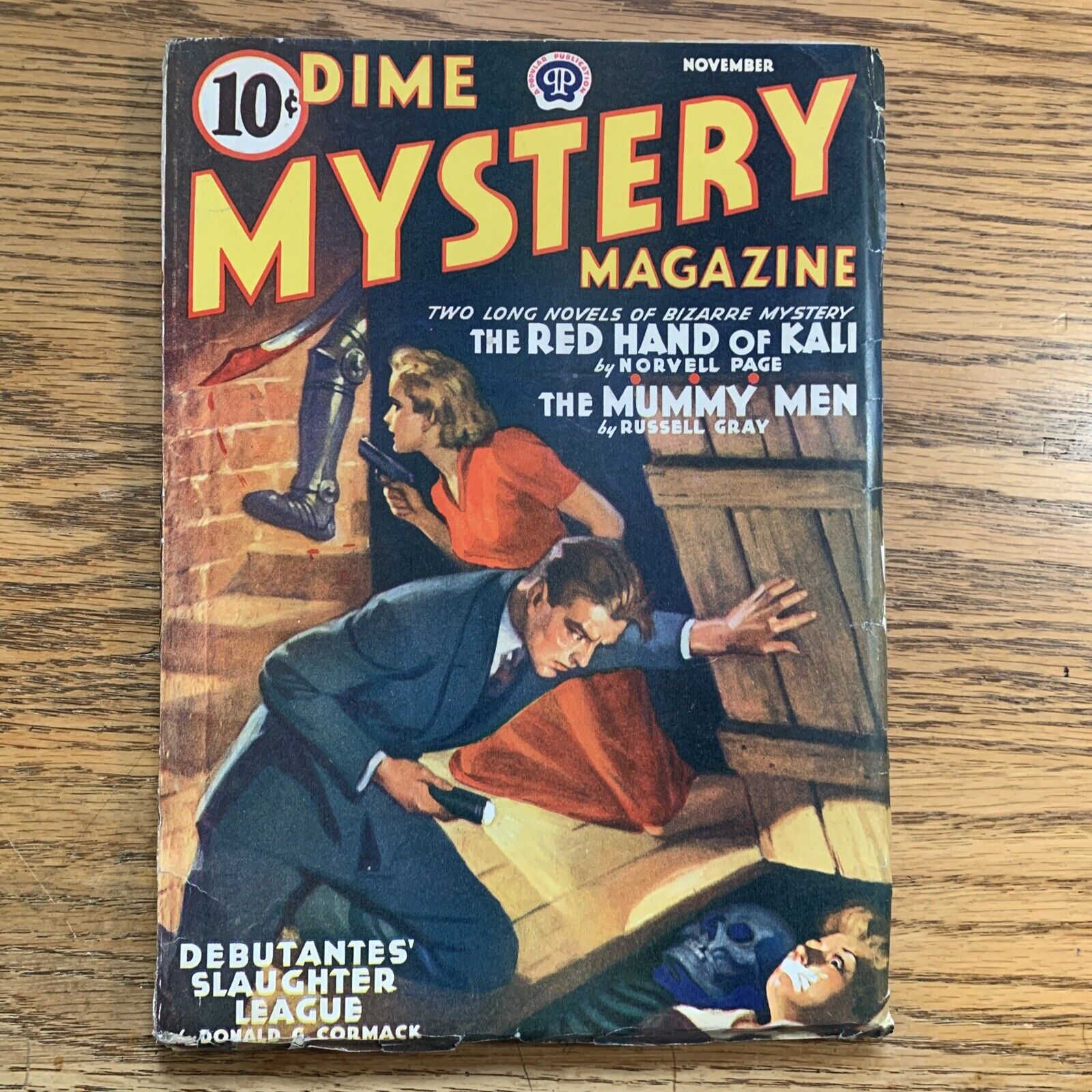 DIME MYSTERY MAGAZINE November 1940 Vintage Pulp Magazine