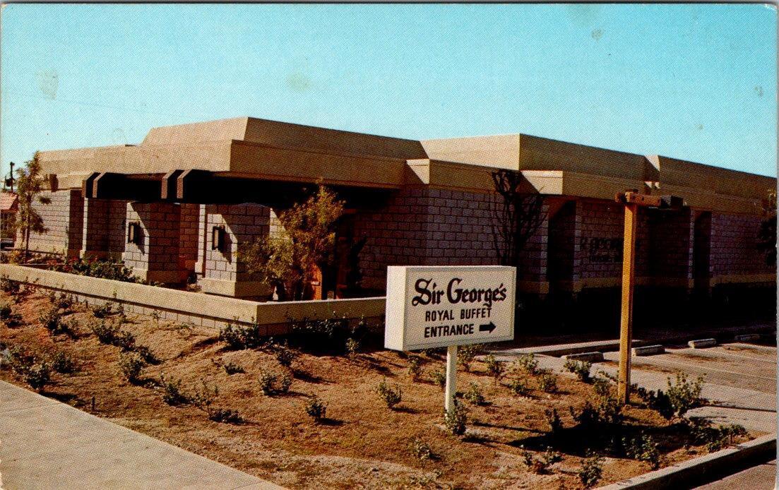 Tucson, AZ Arizona   SIR GEORGE\'S ROYAL BUFFET RESTAURANT  Roadside  Postcard