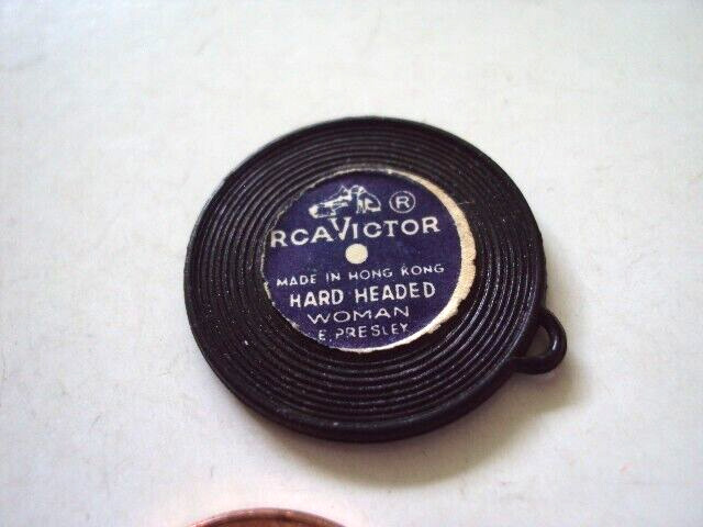 Vtg Gumball Charm Cracker Jack ELVIS 60\'s HARD HEADED WOMAN  RECORD Vending toy