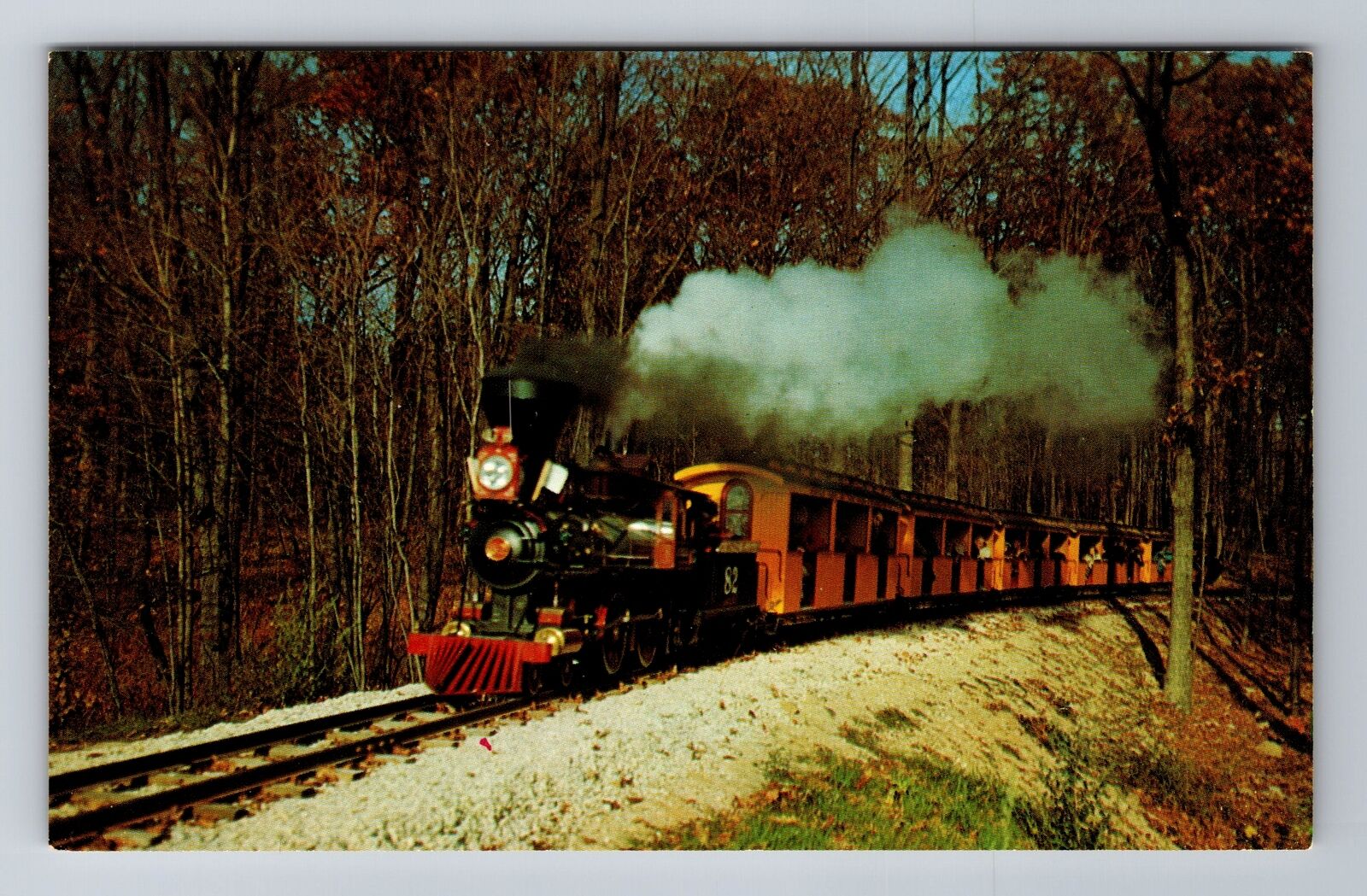 Milwaukee WI-Wisconsin, Model Railroad At Milwaukee County Zoo Vintage Postcard