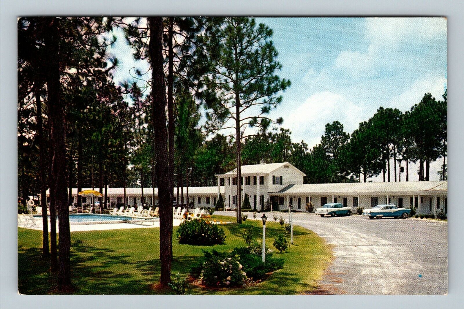 Perry FL, Kingswood Inn Motel, AAA, Florida Vintage Postcard