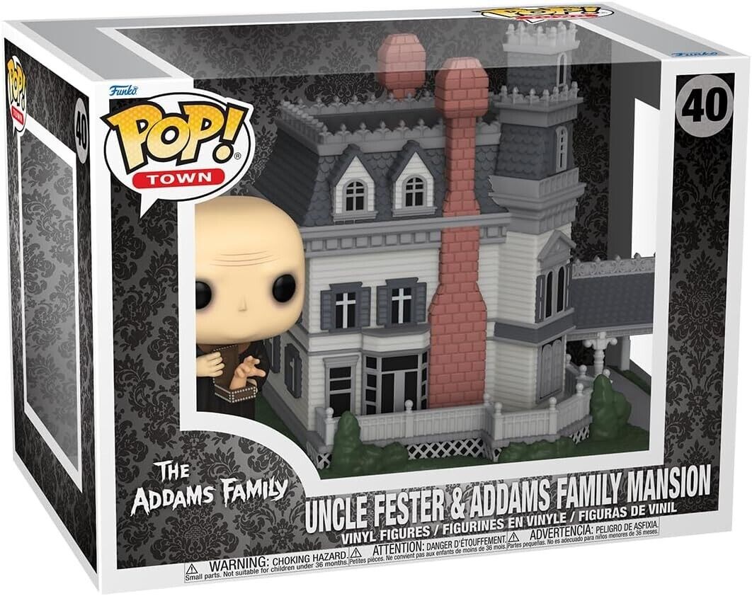 Funko Pop Home Deluxe Addams Family Uncle Fester & Addams Family Mansion Figure